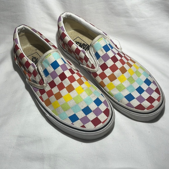 Vans Shoes - Vans Checkered Rainbow